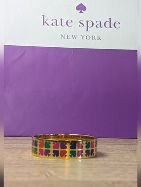 Kate Spade Play Your Cards Right Spaded Bangle Bracelet 💚💜🧡🩷